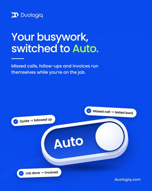 Missed calls, pending quotes, unsent invoices.